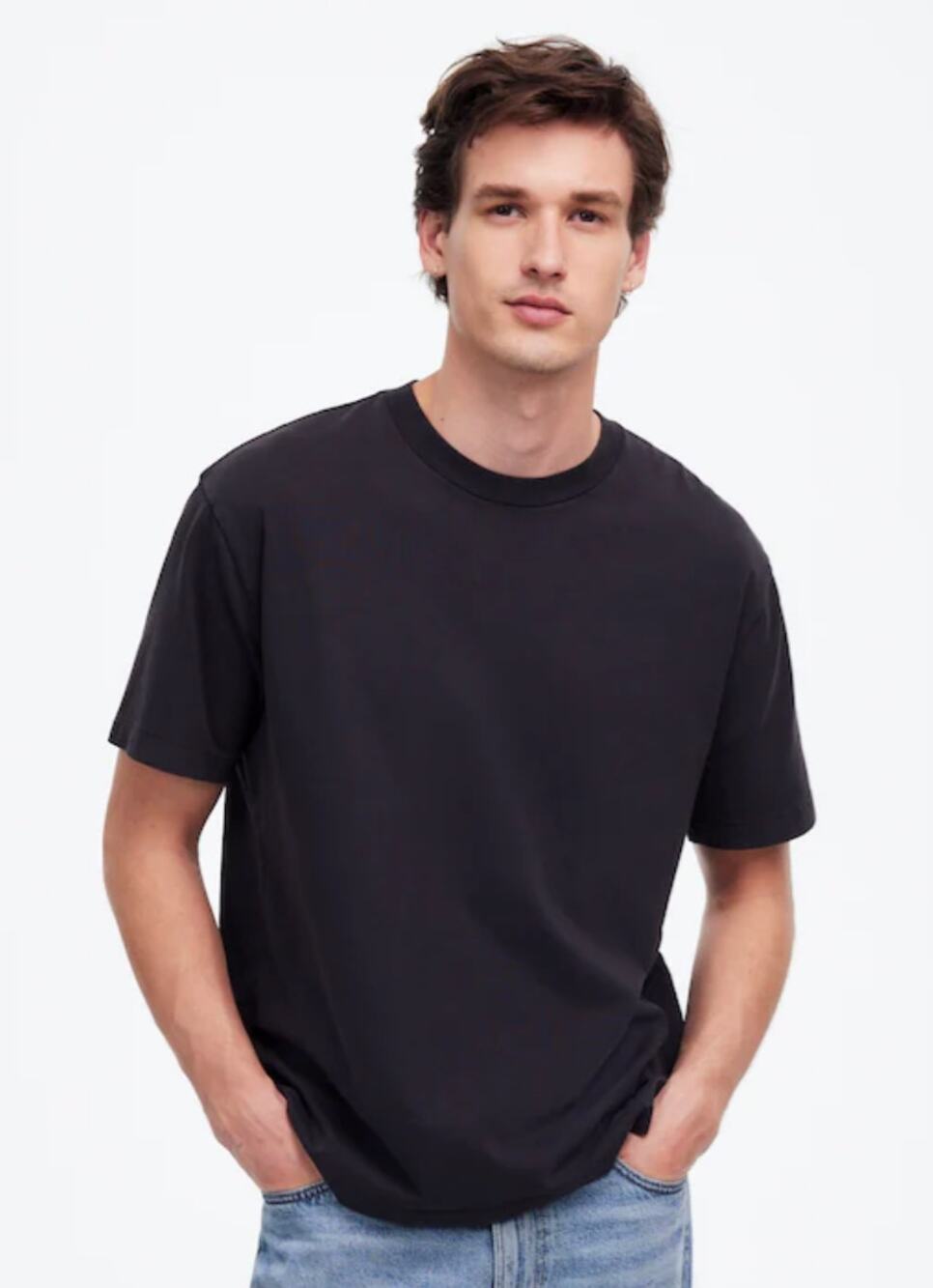 Madewell | NWT Men's The Vintage Tee in Almost Black | Sz M